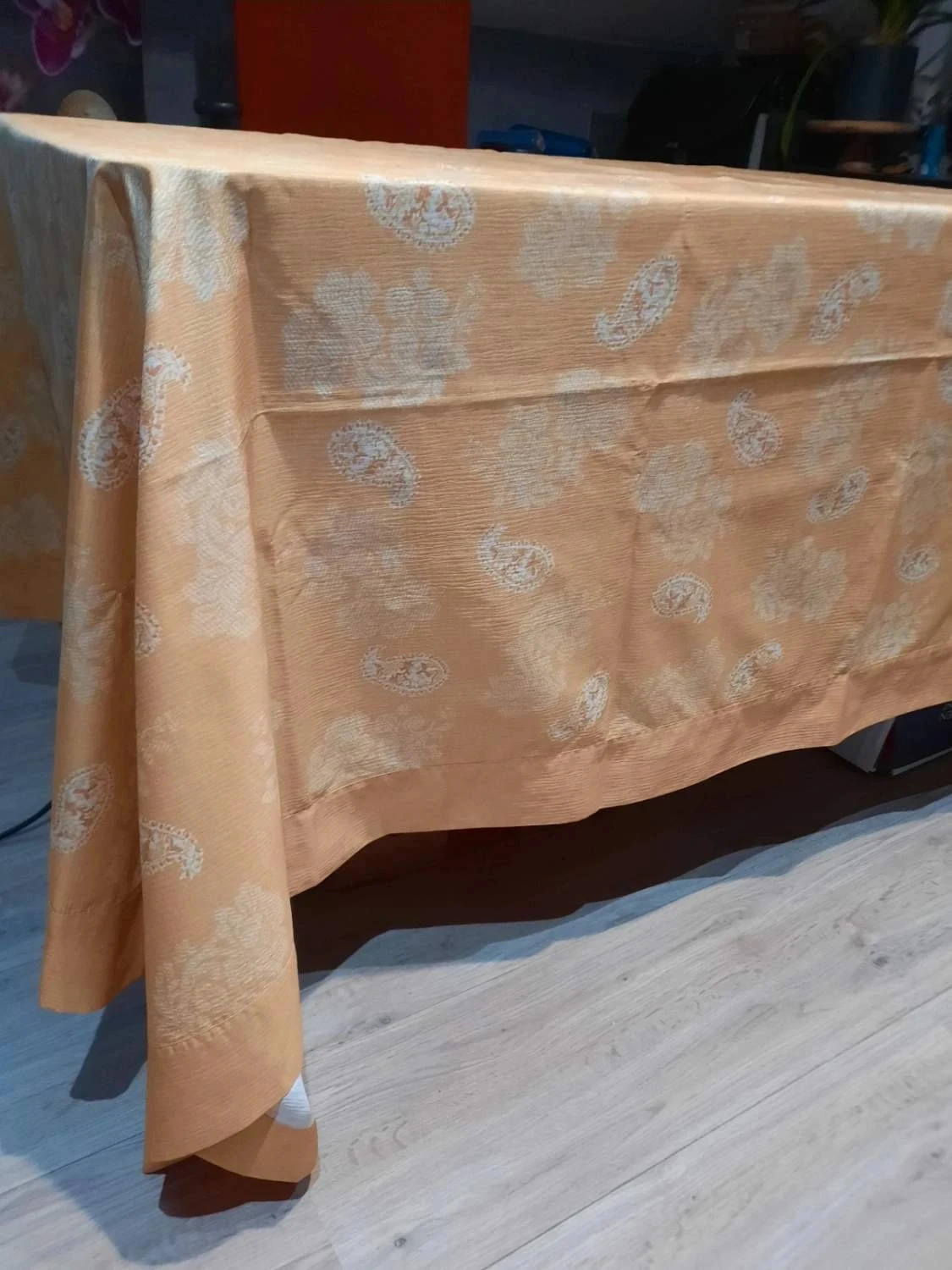 🥀New vintage tablecloth 165 x 250 cm. José Houel Paris. – photo 3